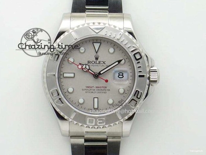 Dial Yacht-Master Silver Best SS SA3135 Edition Maker Bp on SS 116622 Bracelet 0501
